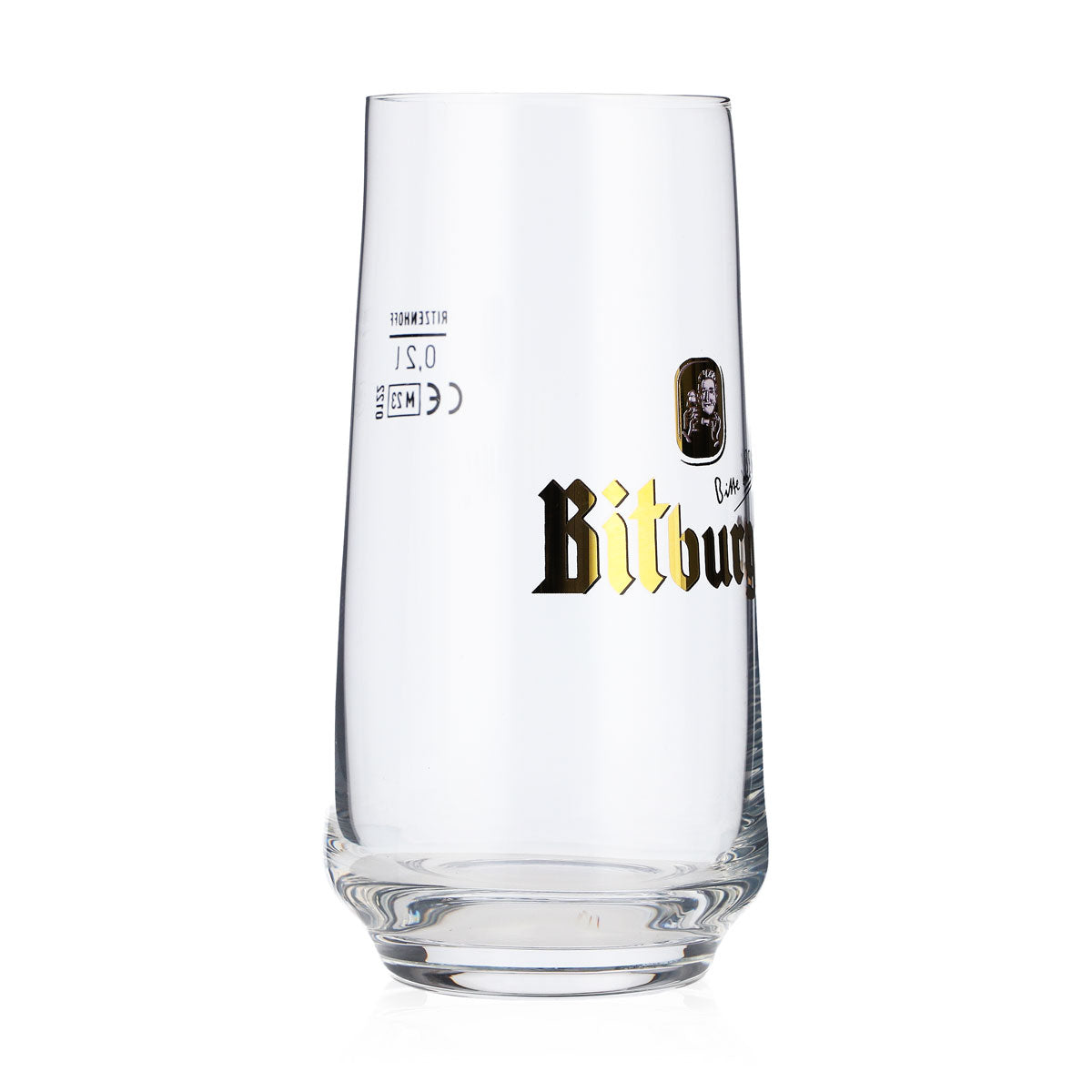 6x Bitburger beer glasses, 0.2 l, bit-shaped, belly-shaped, Ritzenhoff – View 4
