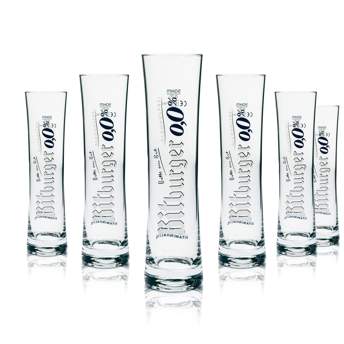 6x Bitburger Glass 0.2l Beer Trophy Glass Non-Alcoholic 0.0 Glasses Gastro Brewery – View 4