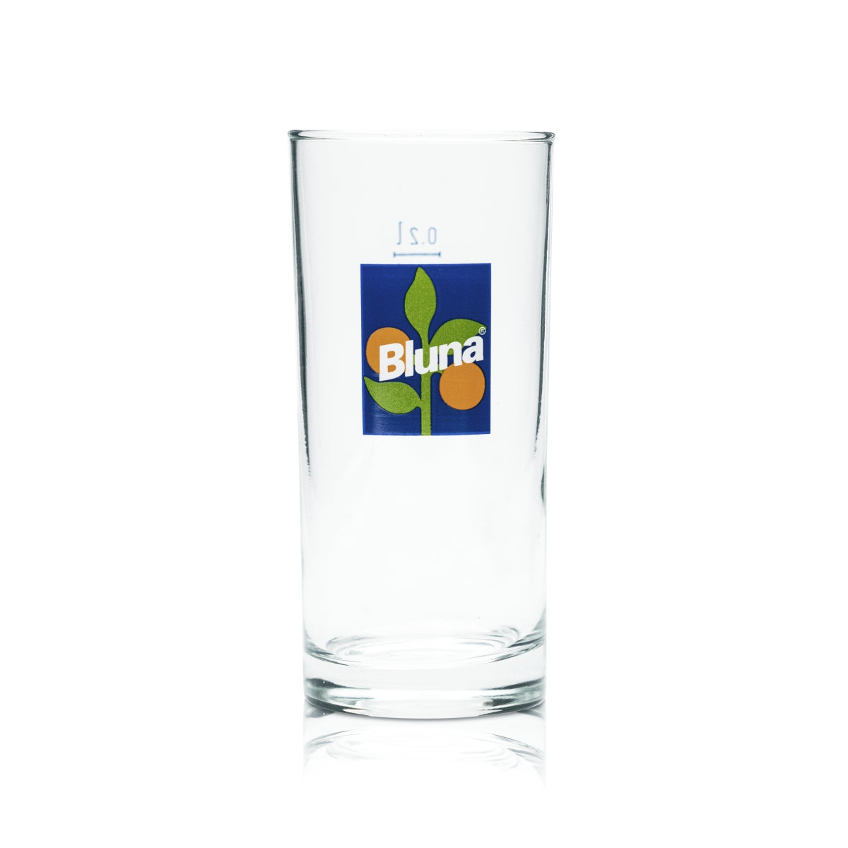 6x Bluna glass 0.2l cup stick calibrated catering soda glasses thirst quencher cola – View 2