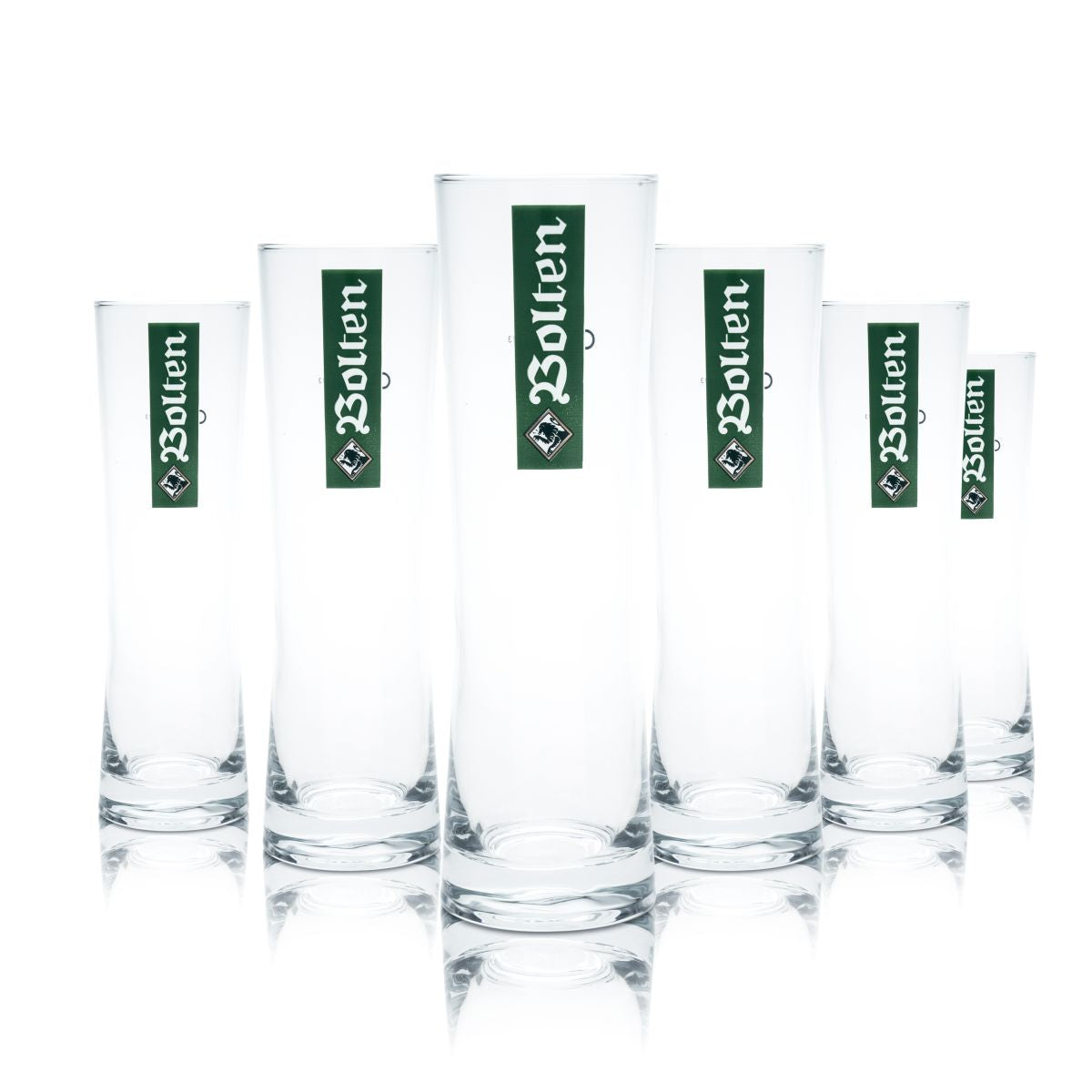 6x Bolten beer glass 0.2 l Altbier glass, trophy glass set, brewery, restaurant, oak