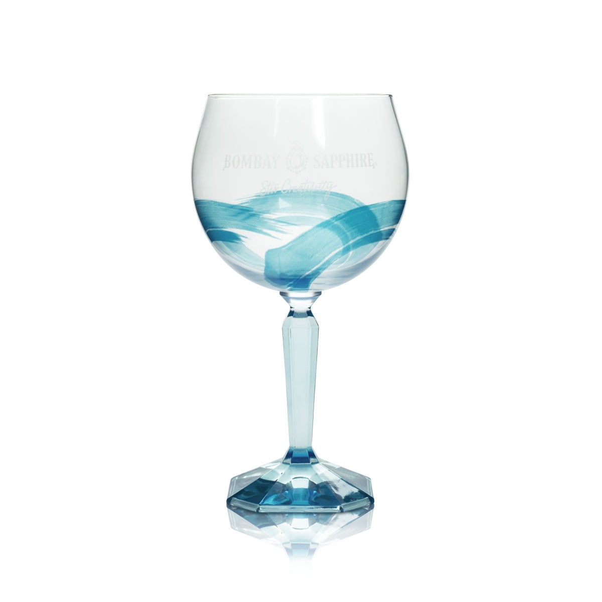 6x Bombay Sapphire Gin Glass Stir Creativity 68cl Glasses Special Edition Balloon Bar – View 4
