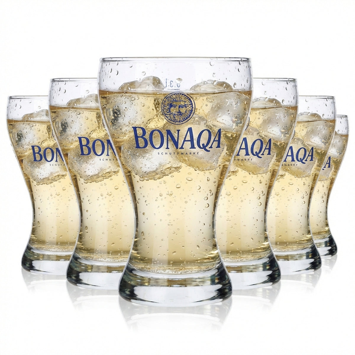 6x Bonaqa Water Glass 0.3l Water Glasses Mug Rastal