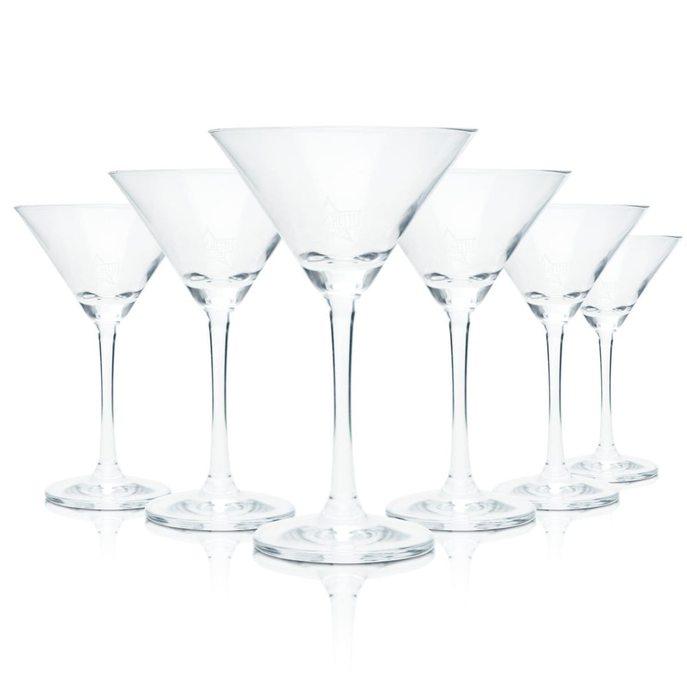 6x Borghetti glass 0.1l Martini bowl goblet glass Dooley's aperitif glass set