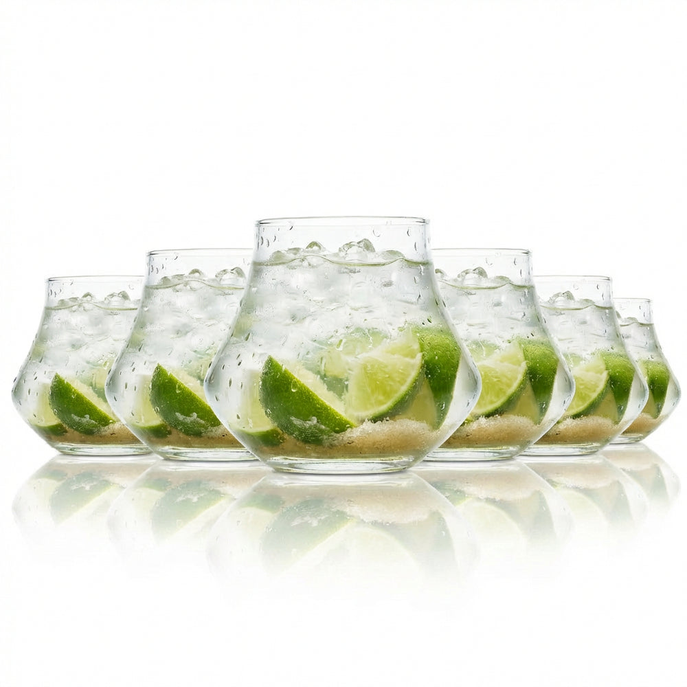 6x Botucal Rum Glass 0.25l Tumbler Open Up Warm Glasses Long Drink Cocktail Logo