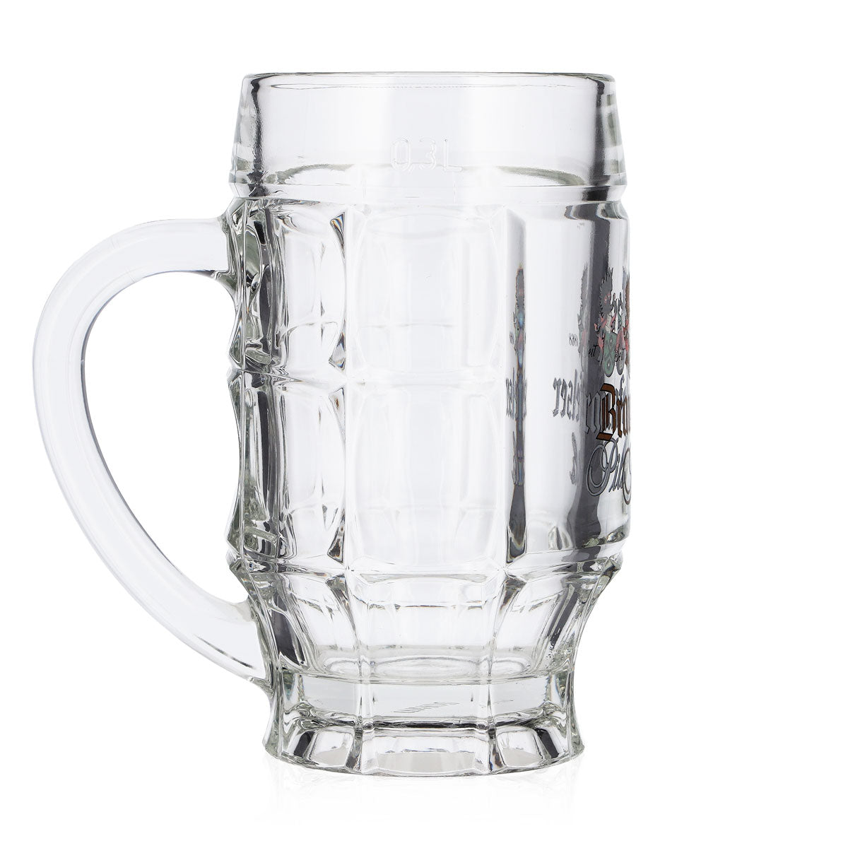 6 Braunfelser Beer Glasses, 0.3 L, "Krug Sahm Strassburg" – View 4