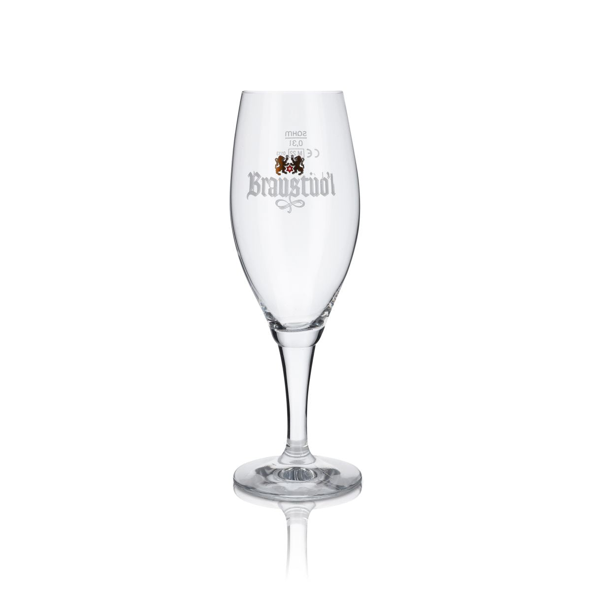 6x Braustübl glass 0.3l goblet Pils tulip beer glasses set Darmstädter Brauerei – View 2