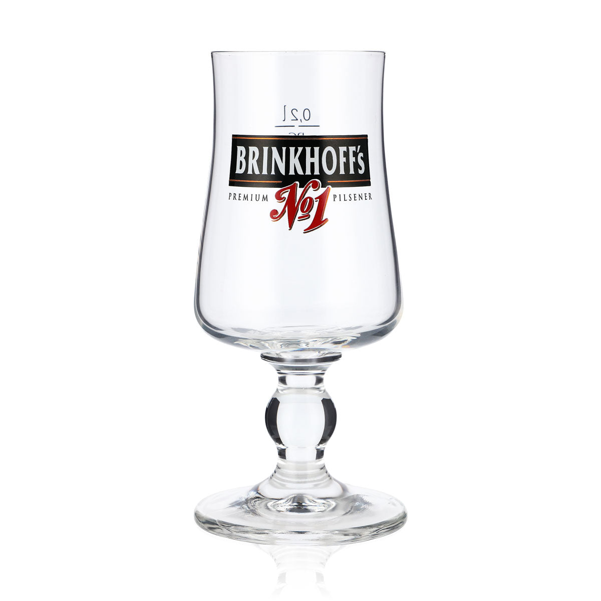 6x Brinkhoffs Beer Glasses 0.2l Beer Glasses Goblet Green Logo RC – View 2