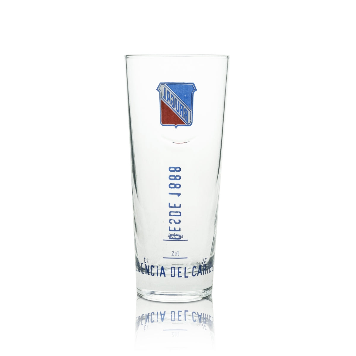 6x Brugal Rum Long Drink Glass Since 1888 4cl Rastal – View 3