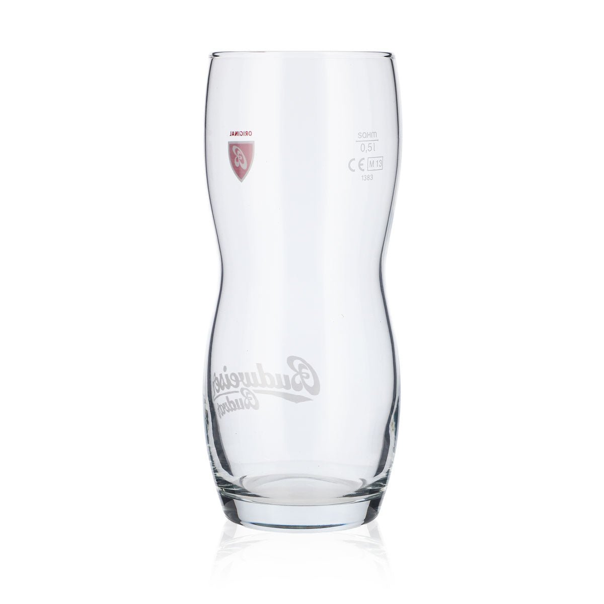 6x Budweiser Beer Glass 0.5L Contoured Glass Beer Glasses Designer Glasses Budvar – View 4