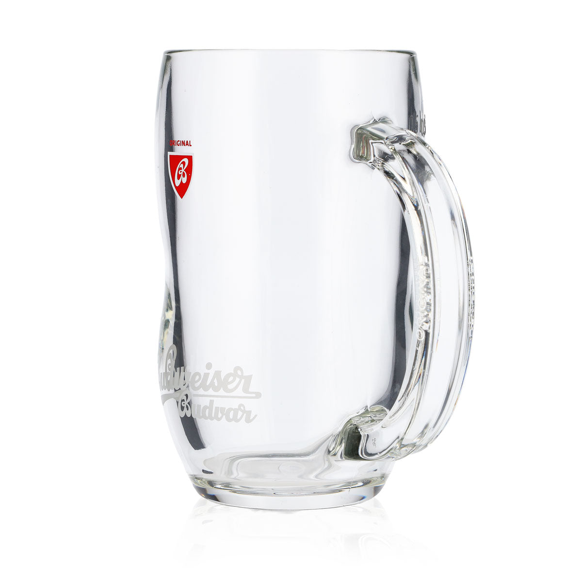 6x Budweiser beer glass 0.5l mug beer stein beer tankard contoured glass – View 6