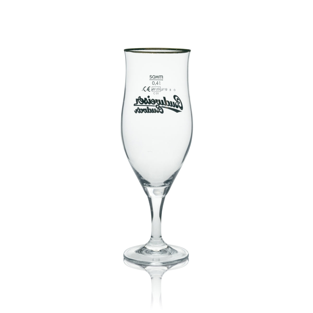 6x Budweiser beer glass Original Budweiser Budvar 0.4l Sahm – View 3