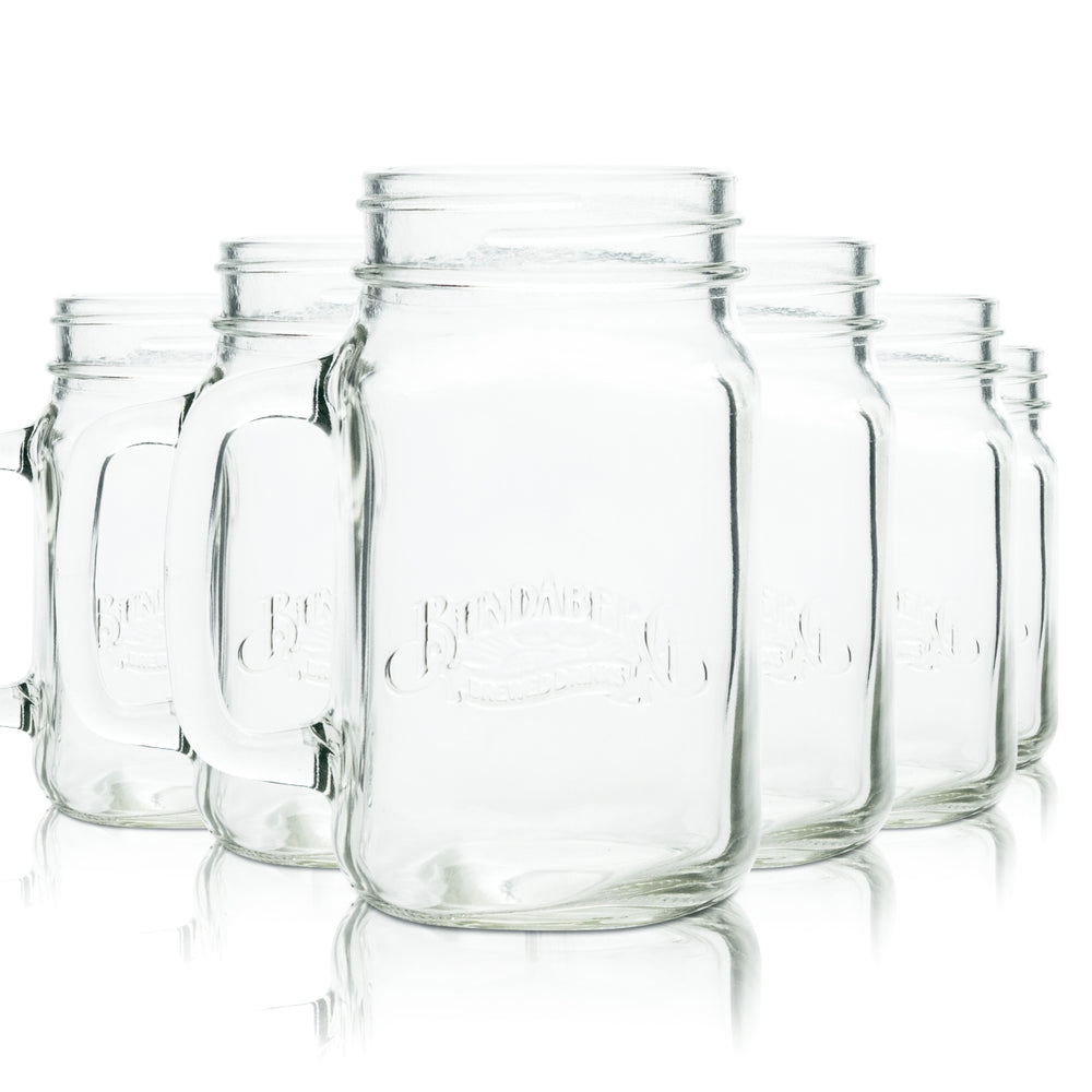 6x Bundaberg Ginger Beer Glass 0.4l Mug Lynchburg Long Drink Relief Glasses Gastro