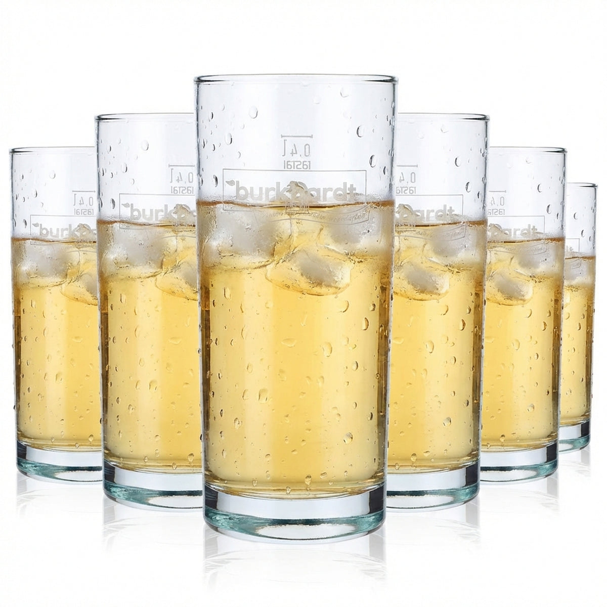 6x Burkhardt juice glass 0.4l glasses Long drink glasses Cups Rastal Amsterdam
