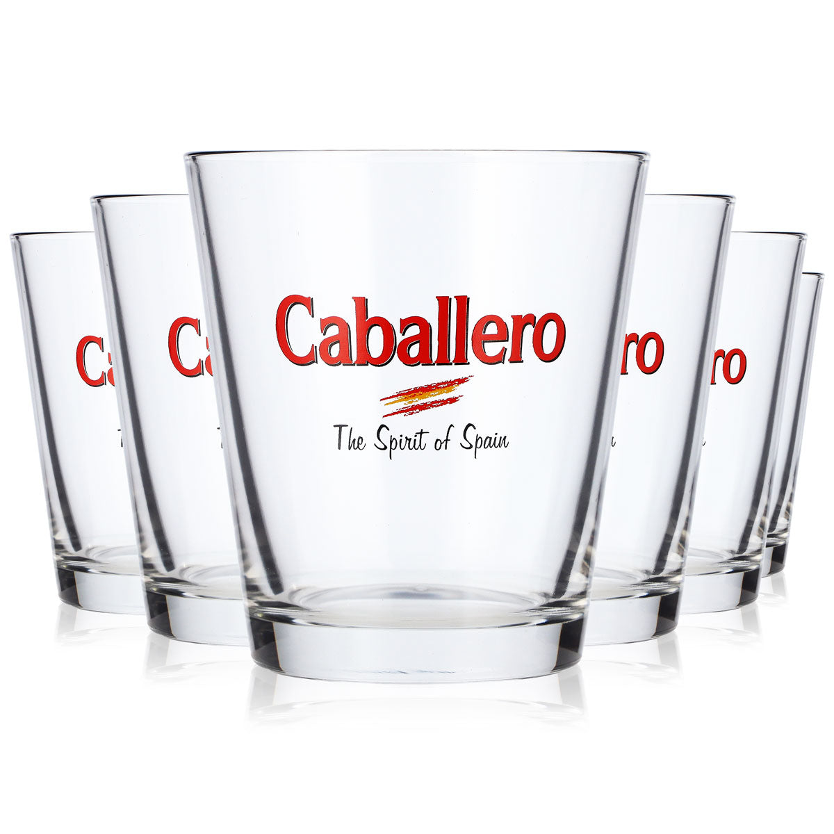 6x Caballero Liqueur Tumblers, 0.34 L, "The Spirit of Spain" Whiskey Glasses (Set of 6)