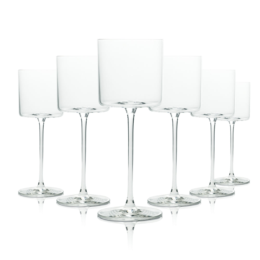 6x Campari Glass 0.25l Cocktail Glasses Stem Tulip Aperitif Modern Long Drink Bar
