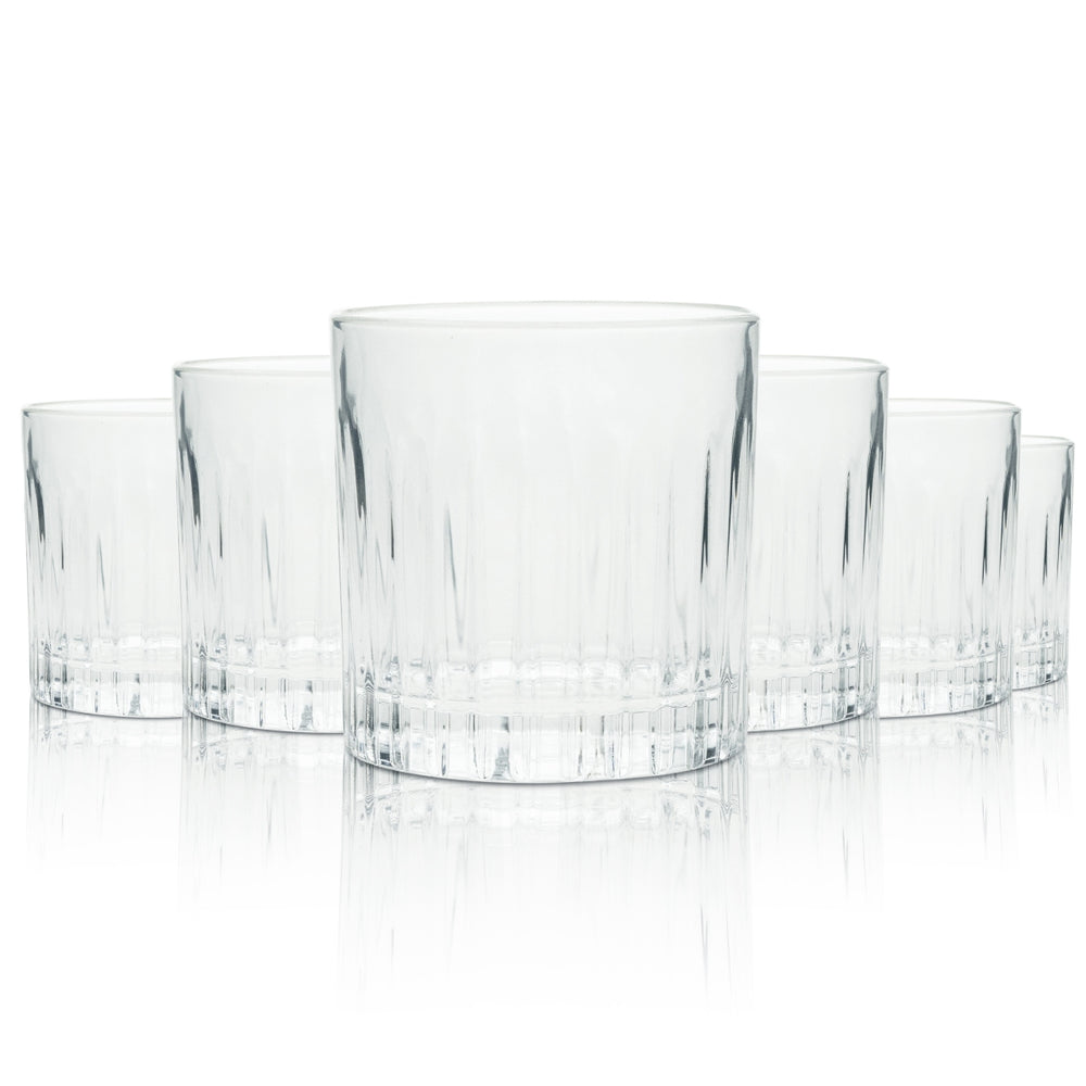 6x Campari Glass 0.31l Tumbler Timeless Relief Negroni Glasses Long Drink Spritz