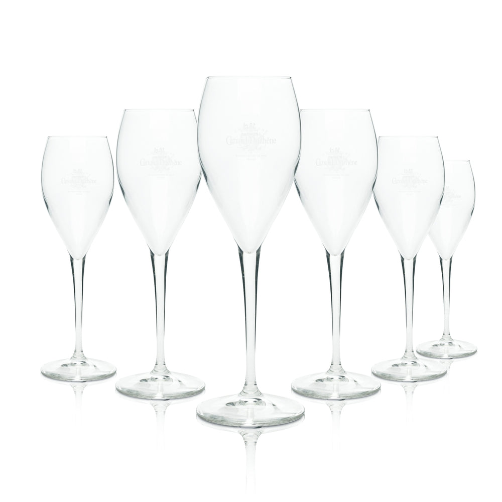 6x Canard Duchêne Champagne Glass 0.1l Flute Italesse Sparkling Wine Glasses Prosecco Flute