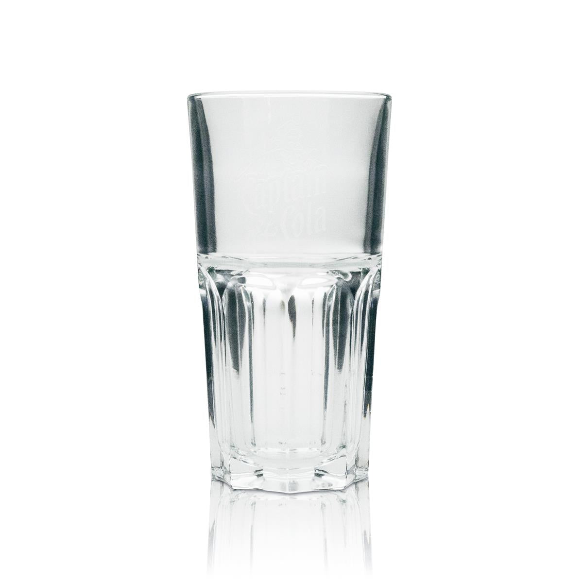 6x Captain Morgan Rum Long Drink Glass Captain Cola White 310ml – View 2
