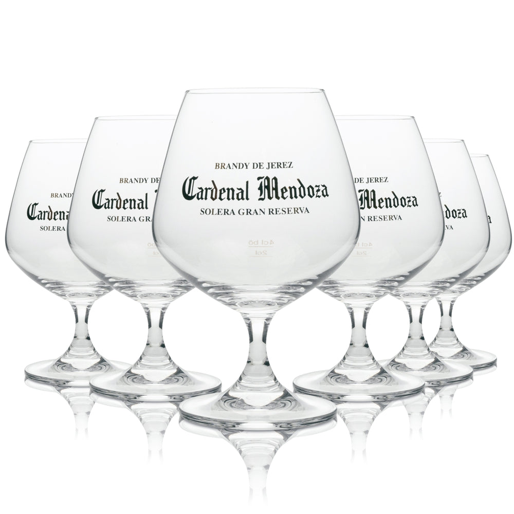 6x Cardenal Mendoza Cognac Glass Tumblers 400ml
