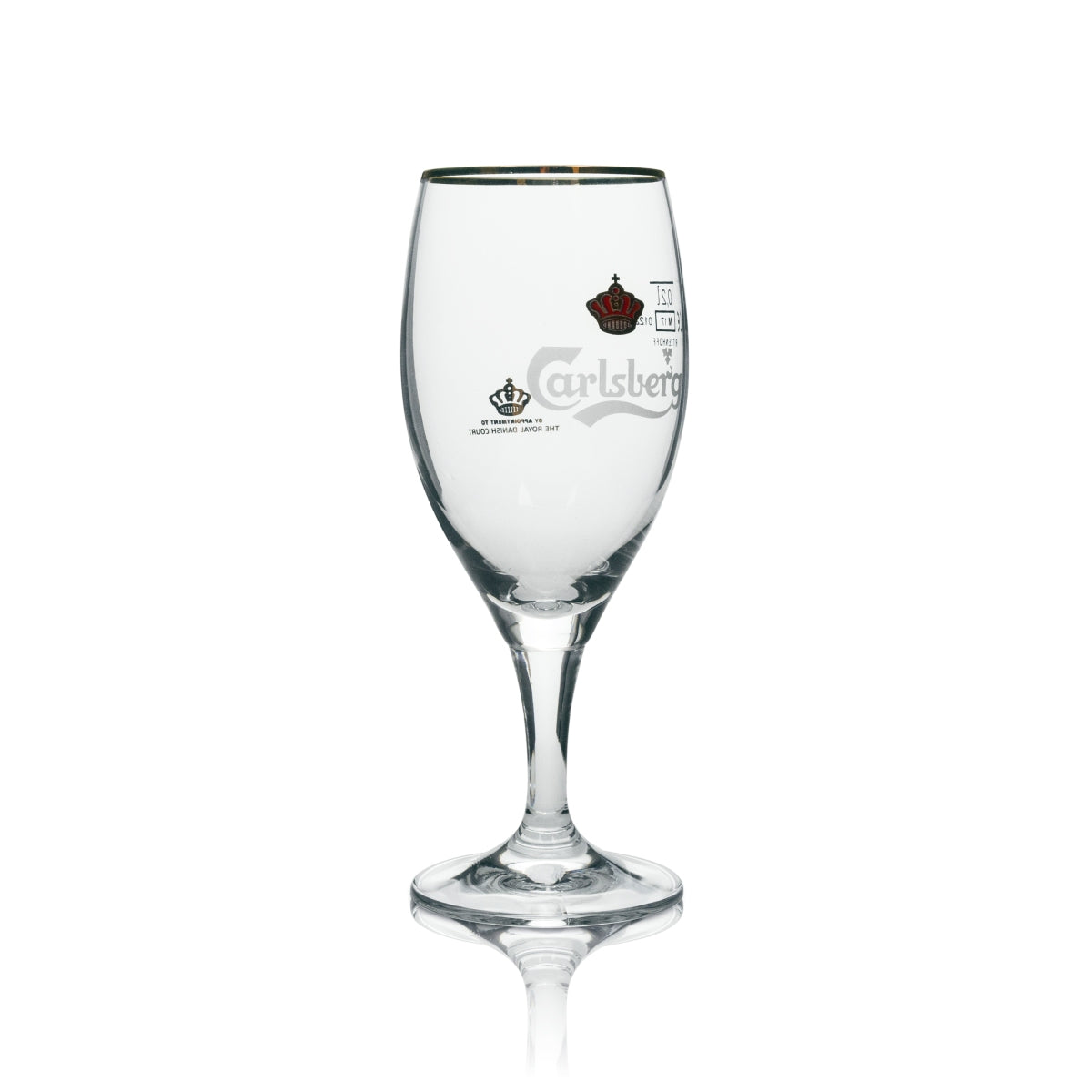 6x Carlsberg beer glass trophy with gold rim, 200 ml, Ritzenhoff – View 3