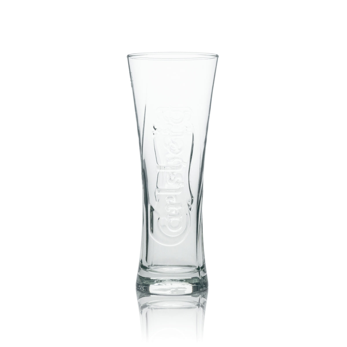 6x Carlsberg beer glass tulip relief 300ml – View 2