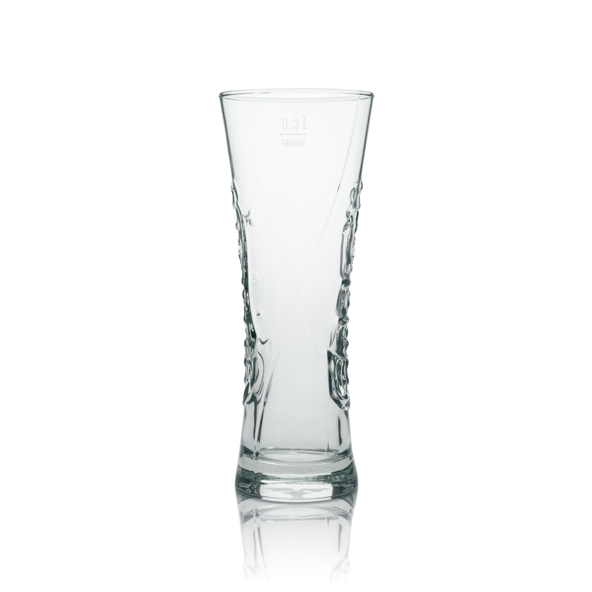 6x Carlsberg beer glass tulip relief 300ml – View 3