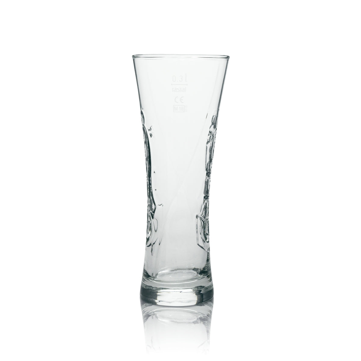 6x Carlsberg beer glass tulip relief 300ml – View 4