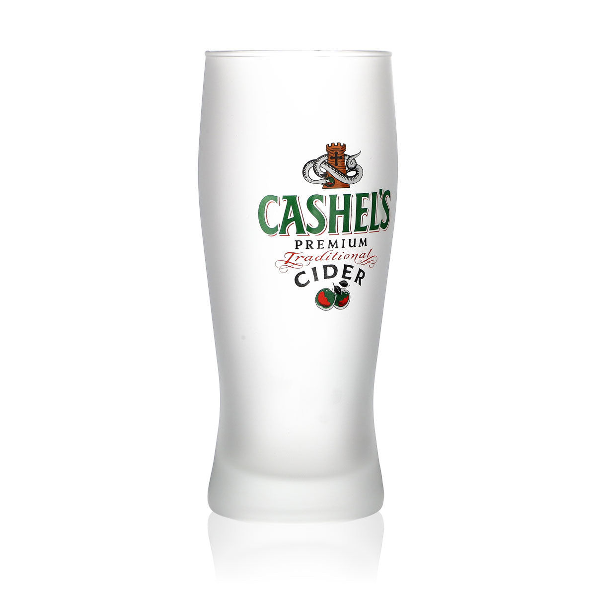 6x Cashels Glass 0.4l Glasses, fully satin-finished Irish Beer Milk Glass – View 3