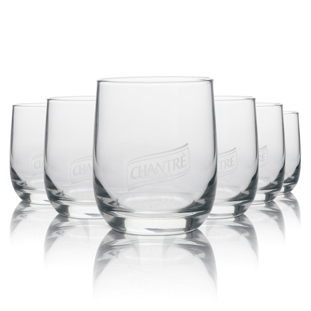 6x Chantre brandy glass tumbler 30cl Bormioli