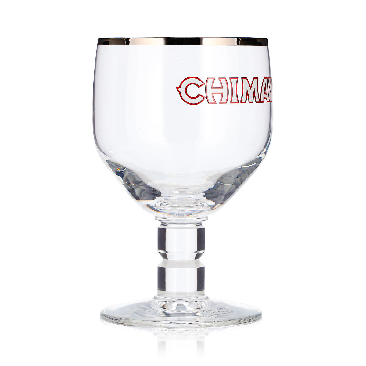 6 Chimay Beer Glasses, 0.18 L, Goblet, Silver Rim, Belgium – View 4