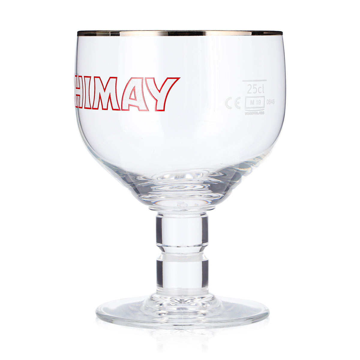 6 Chimay Beer Glasses, 0.25 L, Goblet, Silver Rim, Belgium (Set of 6) – View 5