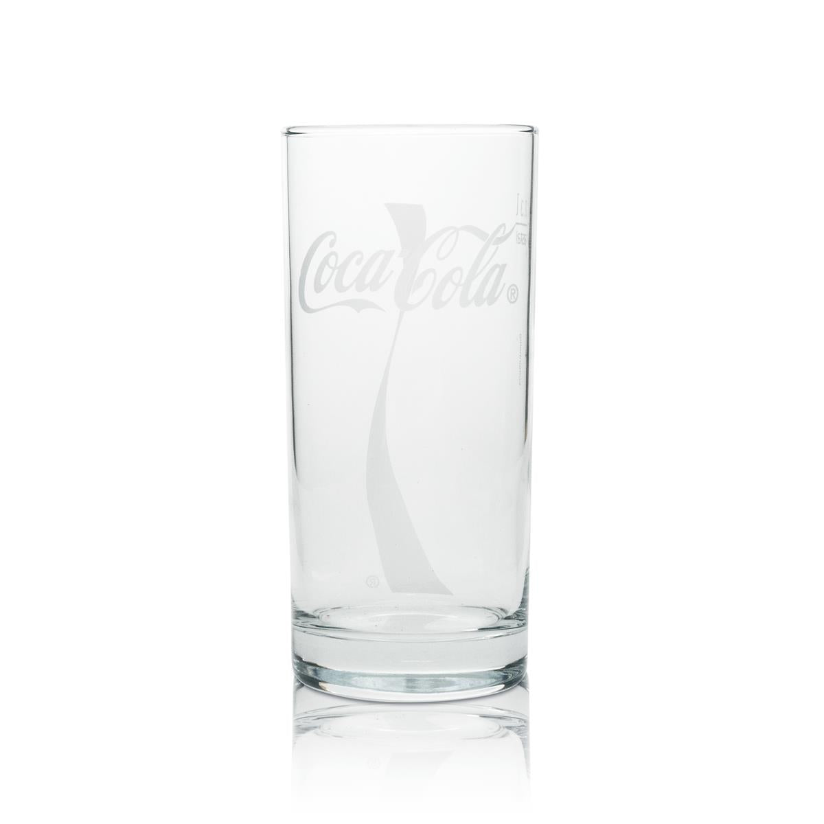 6x Coca Cola soft drinks glass 0.3l long drink glass Wave – View 2