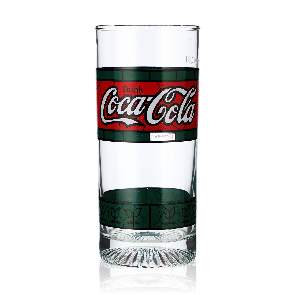 6x Coca Cola Tiffany Glasses 1980s Green Red Edition Long Drink 0.3l – View 2