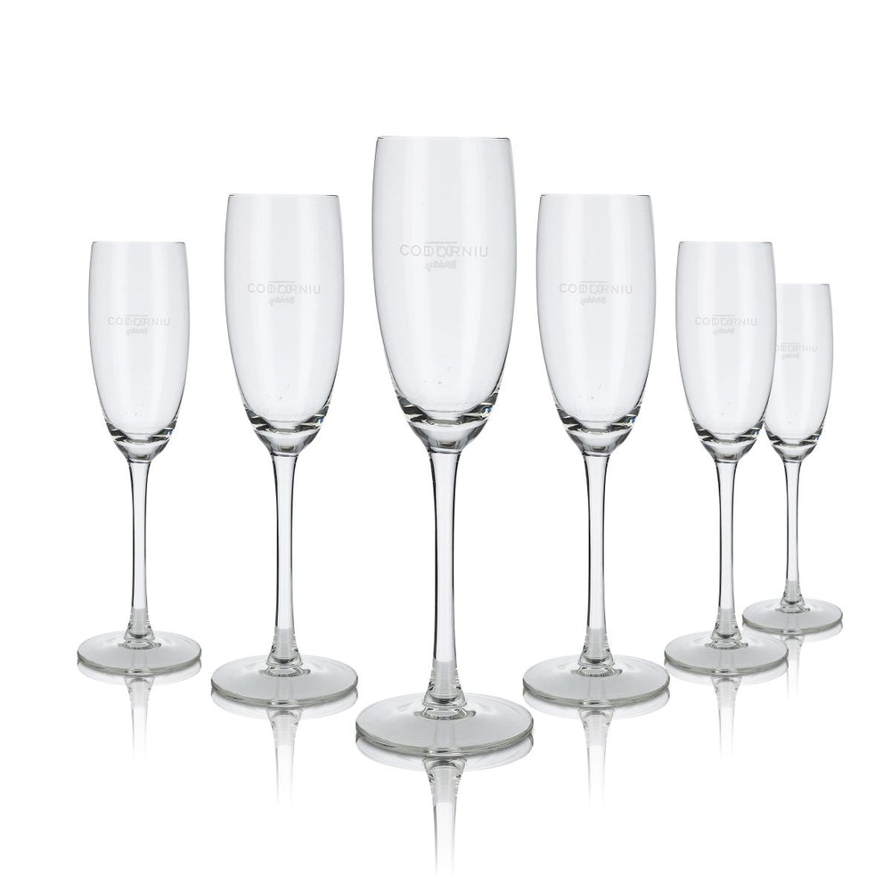 6x Codorniu sparkling wine glasses Champagne glasses 0.1l lightweight design