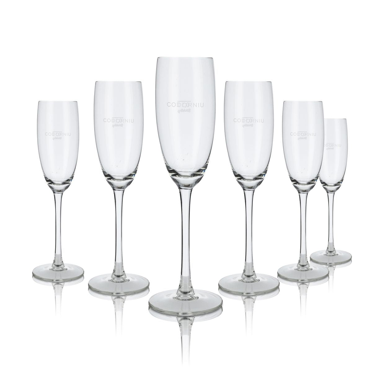 6x Codorniu sparkling wine glasses Champagne glasses 0.1l lightweight design