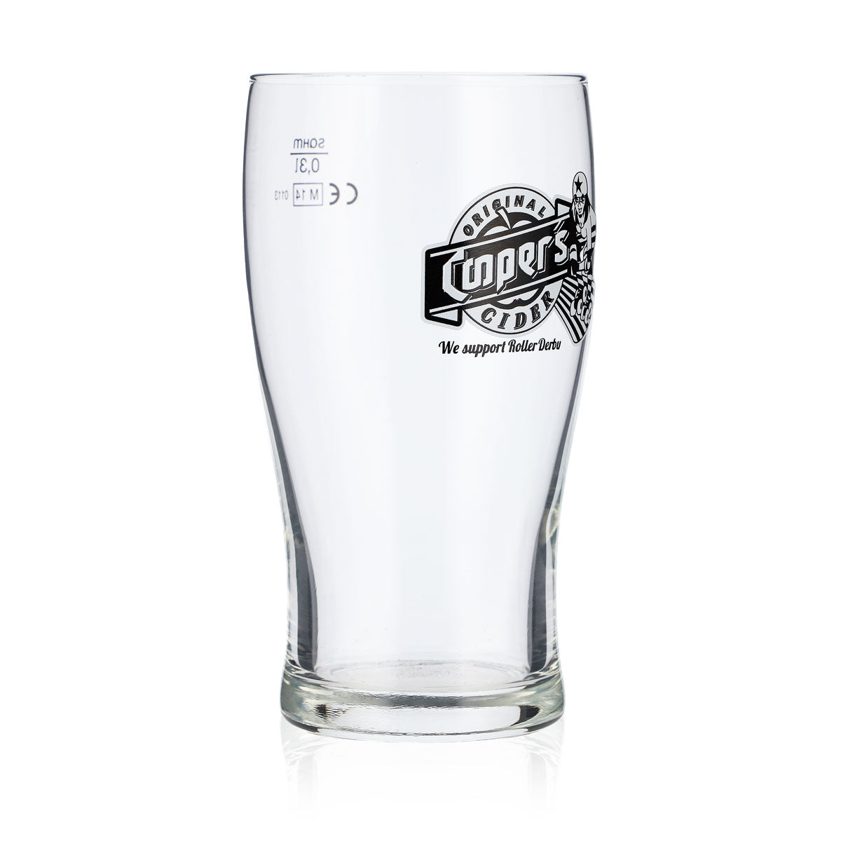 6x Coopers Cider Glass 0.3l Mug Cider Glass "We support Roller Derby" Tulip – View 3