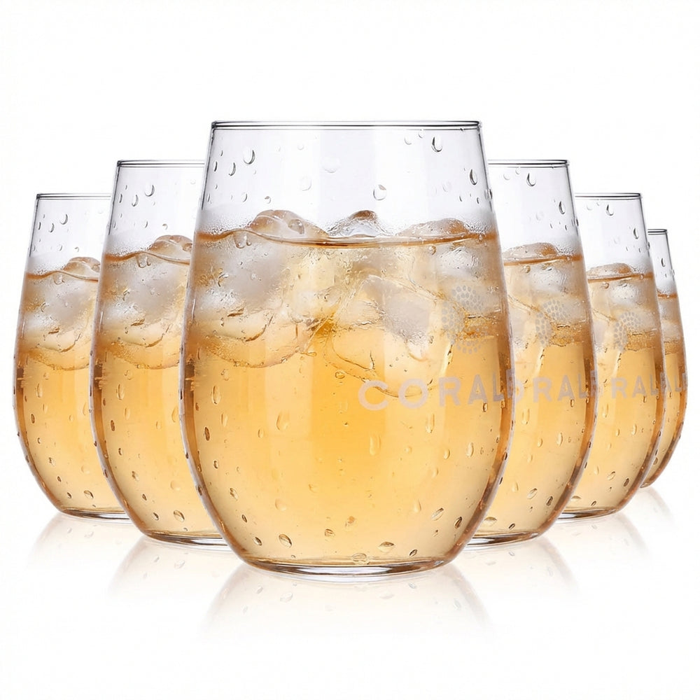 6x Coralba water glasses 0.5l drinking glass Rastal Viana 50