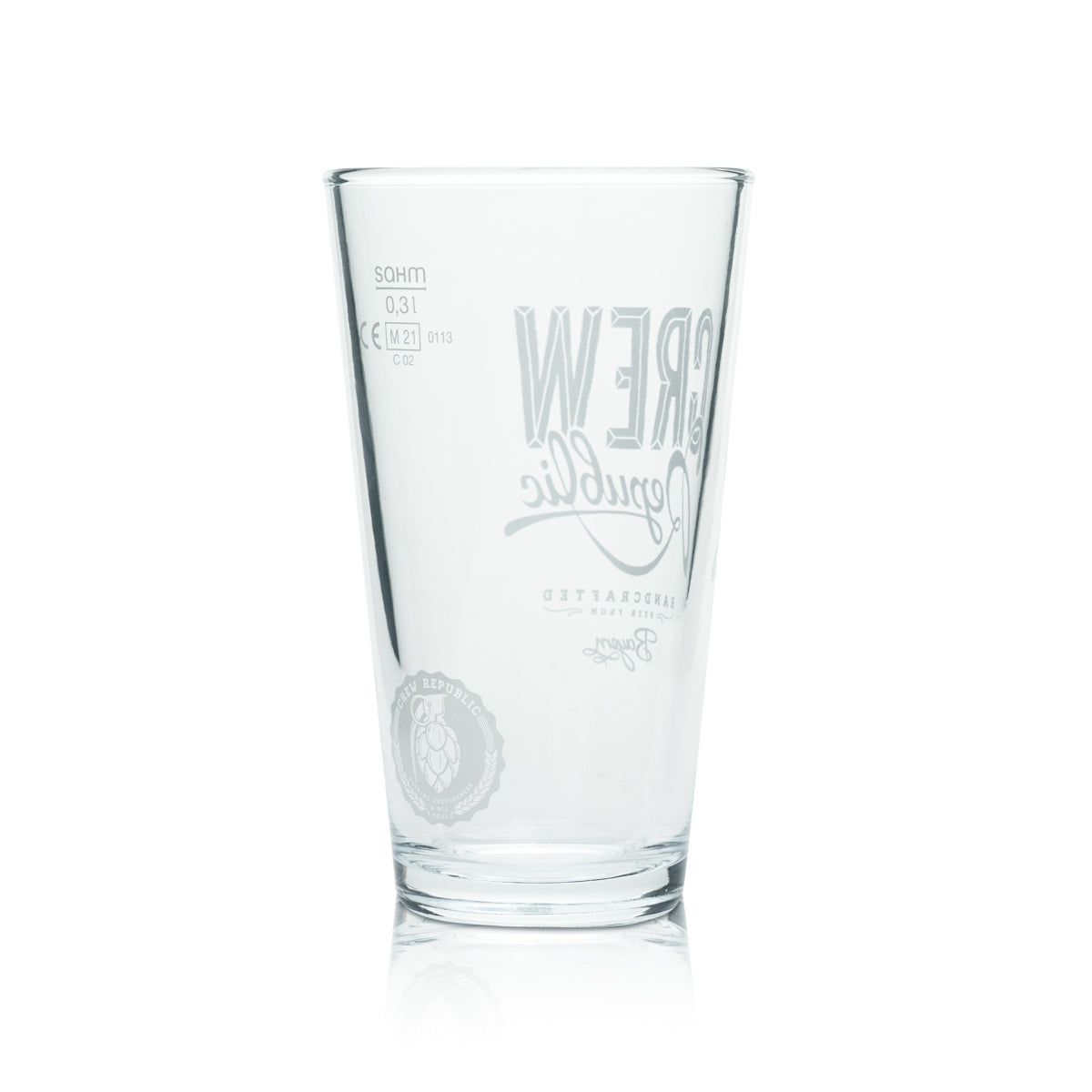 6x Crew Republic Beer Glass 0.3l Mug American Lager Beer Glasses Frankonia Bar – View 3
