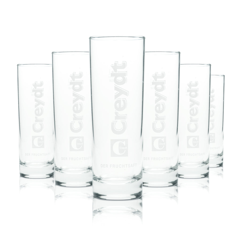6x Creydt juice glass 0.2 l cup soft drink lemonade glasses fruit Weser Gastro
