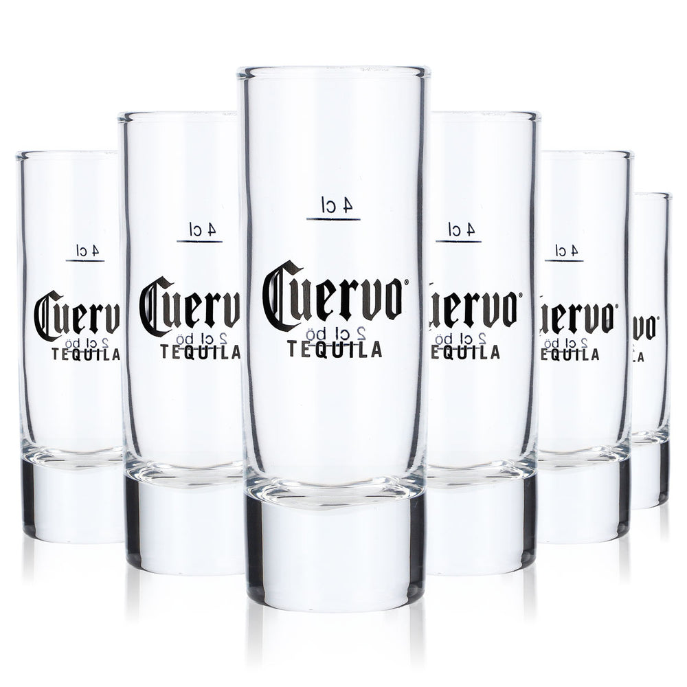 6x Cuervo Tequila Glass Shot Glass Short Shot Glass 2cl/4cl