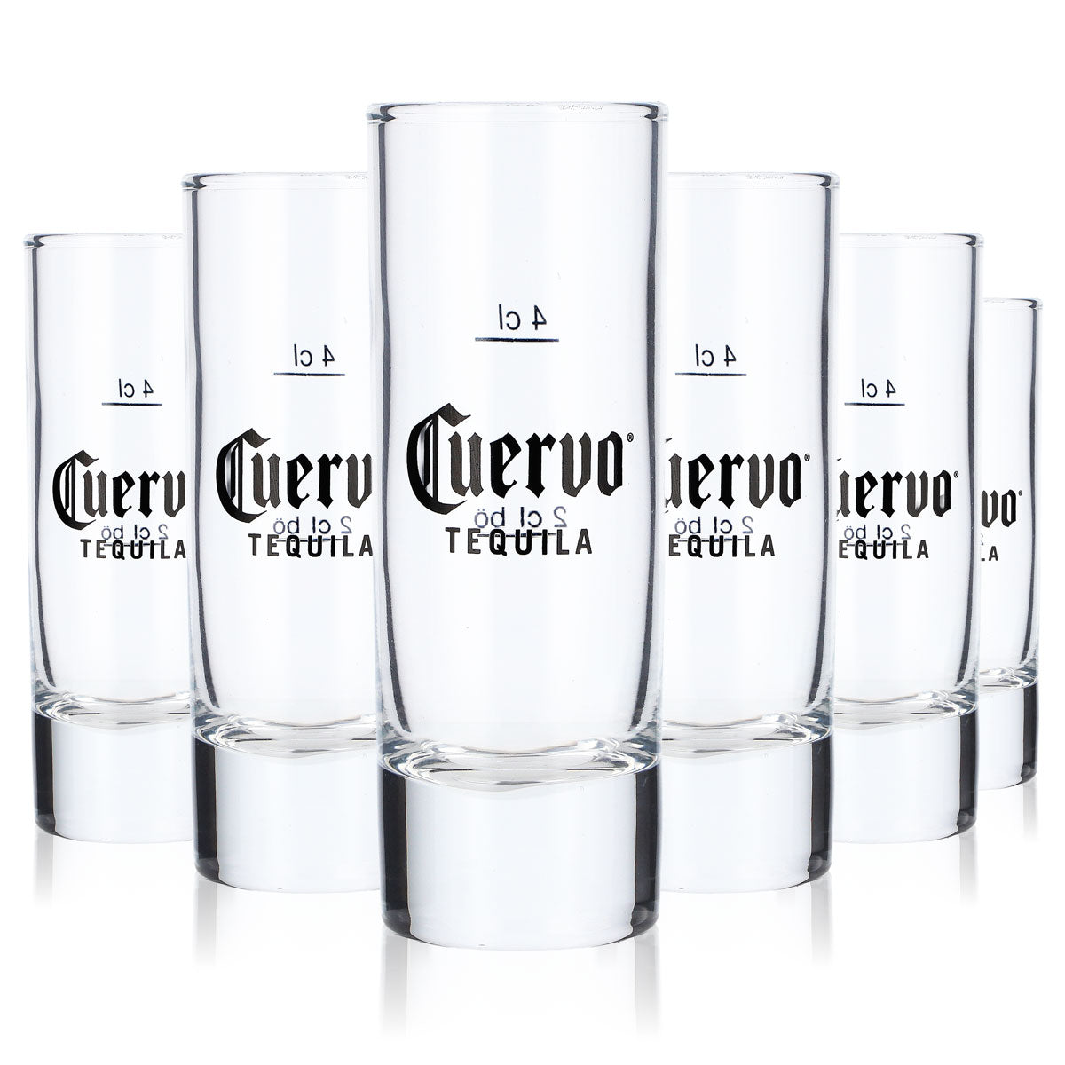 6x Cuervo Tequila Glass Shot Glass Short Shot Glass 2cl/4cl