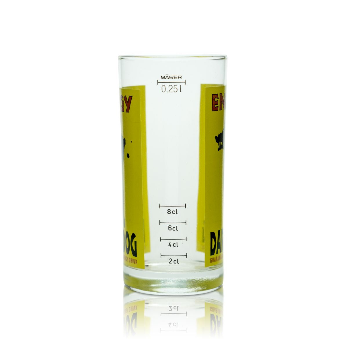 6x Dark Dog Glass 0.25l Shot Glasses Long Drink Glasses Drinking Glasses Energy Drink – View 3