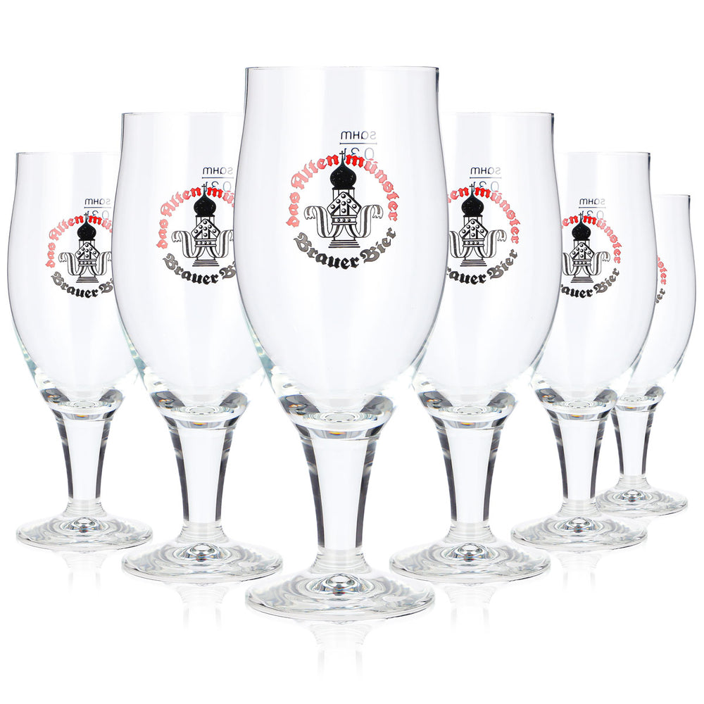 6x Altenmünster Beer Glass, 0.3 L, Sahm Padua (Set of 6)