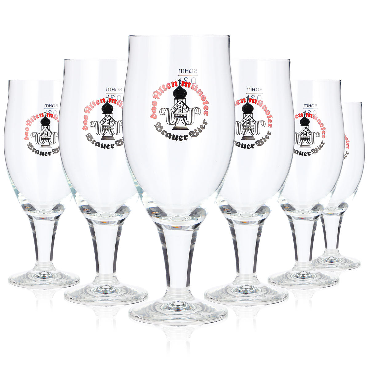 6x Altenmünster Beer Glass, 0.3 L, Sahm Padua (Set of 6)