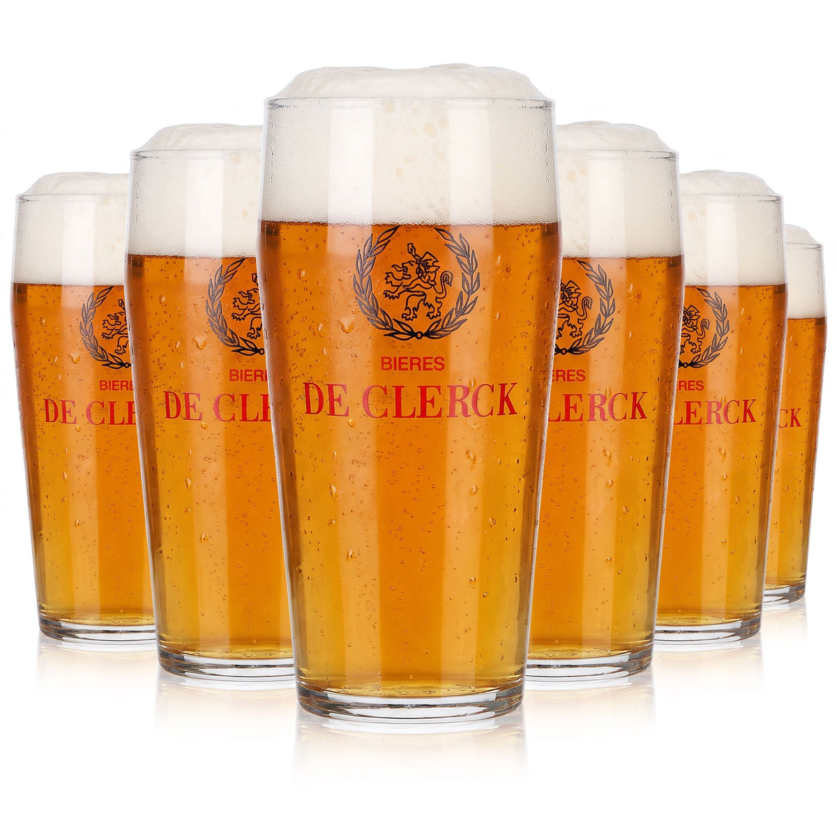 6 De Clerck Beer Glasses, 0.33 L Beer Glasses, Willibecher Beer Mugs (Set of 6)