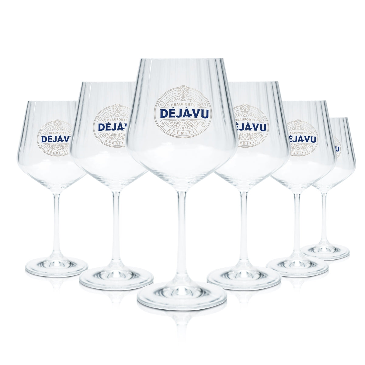 6x Deja Vu Glass 0.64l Wine Glass Goblet Glasses Relief Nachtmann Long Drink Aperitif – View 2