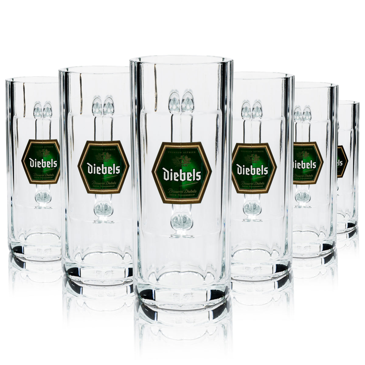 6x Diebels beer glass 0.3l mug Sahm – View 5