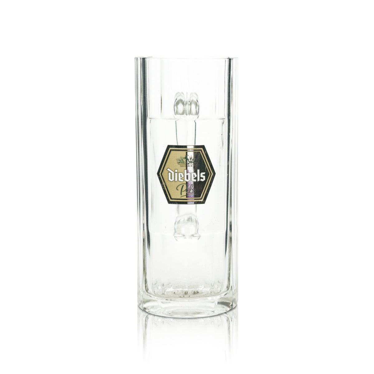 6x Diebels Beer Glass 0.5l Mug Relief Wallenstein Sahm Seidel Handle Glasses Beer – View 2