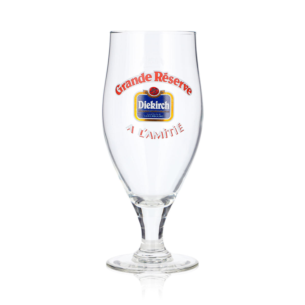 6x Diekirch Beer Glass, 0.25 L, Grande Reserve A L'Amitié Brown Beer (Set of 6) – View 3