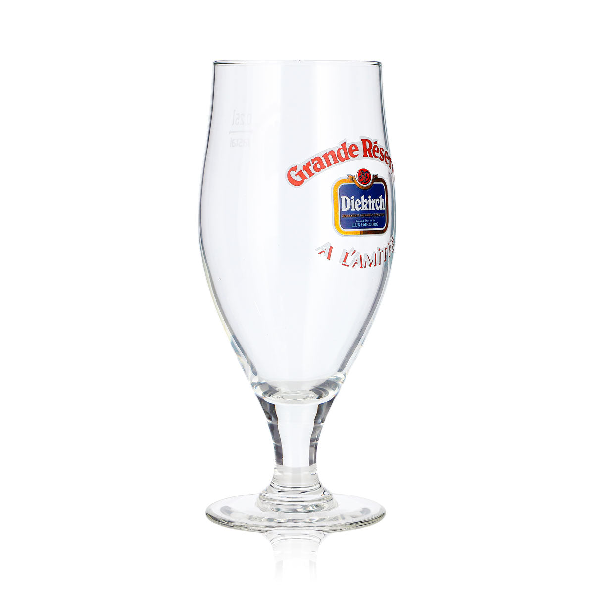 6x Diekirch Beer Glass, 0.25 L, Grande Reserve A L'Amitié Brown Beer (Set of 6) – View 4
